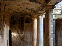 Säulenreihe in einer Grabgruft - Königsgräber Paphos